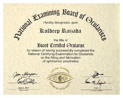 Kuldeep Raizada, Ph D, BCO, BADO